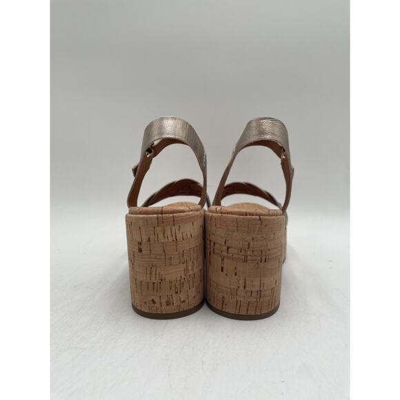 KORK-EASE TATIANA KE0016730 Women's NEW Platform-Sandal Light-Gold US Size 8 NIB - Picture 7 of 11